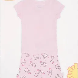 pantaloons baby Typographic Print Round-Neck T-Shirt & Short Set  image 2