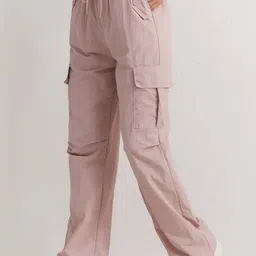 buda jeans co Women Relaxed Fit Flat-Front Cargo Pants image 2