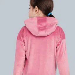 plumtree Girls Regular Fit Stone Artwork Zip-Up Hooded Sweatshirt image 2