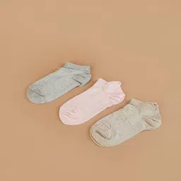 ginger by lifestyle Pack Of 3 Women Cotton Socks image 2