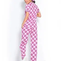 jade & julie Women Printed Shirt & Pyjamas Set  image 2