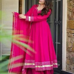 indie picks Embellished Anarkali Kurta Set image 2