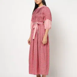 yousta Women Floral Flared Dress image 2