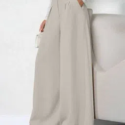 leriya fashion Women High-Rise Relaxed Fit Trousers image 2