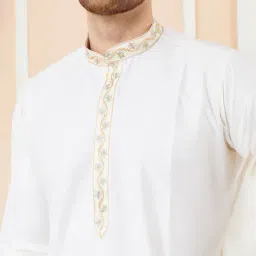 see designs Men Embroidery Long Kurta image 2