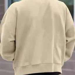 poshax Men Relaxed Fit Henley-Neck Sweatshirt image 2