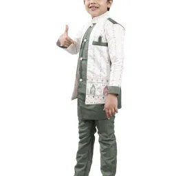 new gen Boys Kurta Pyjama Set image 2