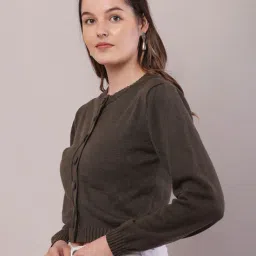 nobarr Women Round Neck Cardigan image 2