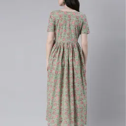 swishchick Women Floral Fit and Flare Dress image 2