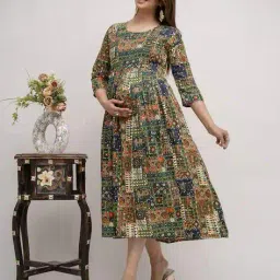mialo fashion x ag Women Printed Round-Neck Anarkali Kurta image 2