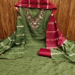 zeepkart Women Embellished Unstitched Dress Material image 2