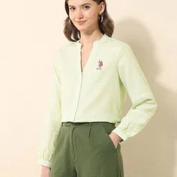 u.s. polo assn. Women Stripes Regular Fit Shirt image 2