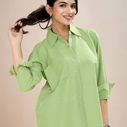 house of mira Women Relaxed Fit Shirt image 2