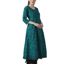 dege Abstract Print A-line Kurta image 2