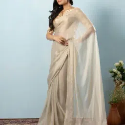 rachna Women Tissue Pre-Stitched Saree image 2