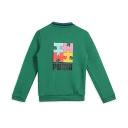 puma Boys Graphic Bomber Jacket image 2