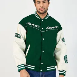 styli MenTypographic Bomber Jacket image 2