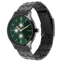 sonata Men Water-Resistant Analogue Watch-NT7140NM02 image 2