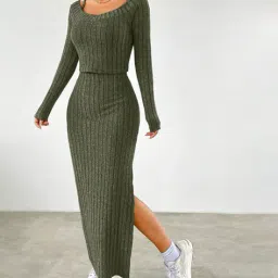 lulu & sky Women Ribbed Sheath Dress image 2