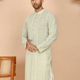 jompers Embroidered Cotton Kurta image 2