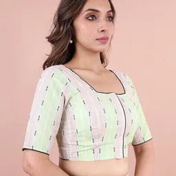 rene Women Striped Front-Open Blouse image 2