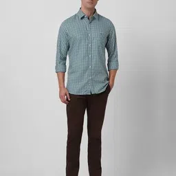 van heusen Men Checked Regular Fit Shirt image 2