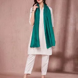 fabindia Women Stole with Tassels image 2