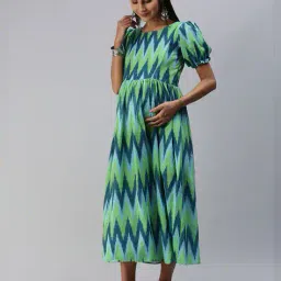 swishchick Women Chevrons Fit and Flare Dress image 2