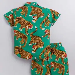 clt.s Boys Printed Shirt & Shorts Set image 2