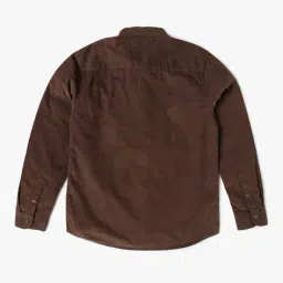 yb dnmx Boys Slim Fit Corduroy Shirt with Patch Pocket image 2