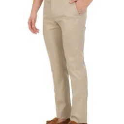 arrow Men Regular Fit Flat-Front Trousers image 2