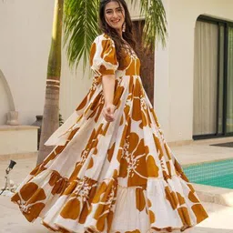 nyrika Women Floral Gown Dress image 2