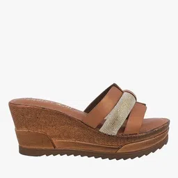 catwalk Women Embellished Slip-On Wedges image 2