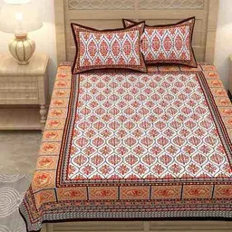 lali prints Printed Single Bedsheet with 2 Pillow Covers image 2
