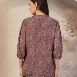 zelena Women Floral Relaxed Fit Top image 2