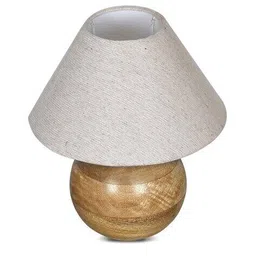 homesake Round Wooden Table Lamp image 2