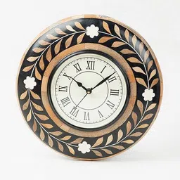 fabindia Aardik Natural Fibre Inlay Wall Clock image 2