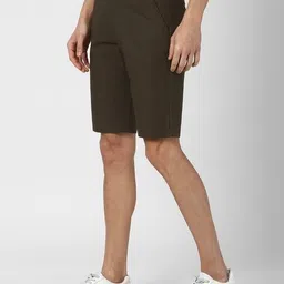 peter england Men Regular Fit Flat-Front Shorts image 2