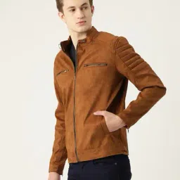 muteme Men Regular Fit Biker Jacket image 2