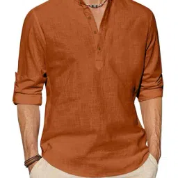 fifth u Men Mandarin Collar Short Kurta image 2