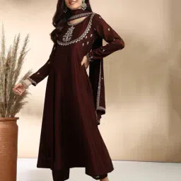 nyrika Women Embellished Anarkali Kurta Set image 2