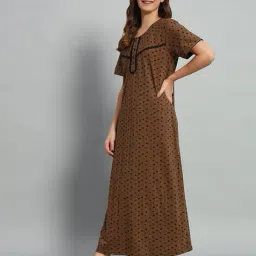 sephani Women Polka-Dot Round-Neck Nightie image 2