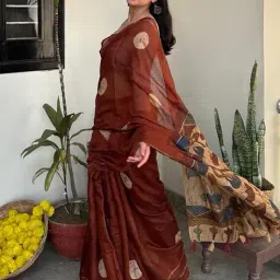 indie picks Women Cotton Saree Pure Mulmul  image 2