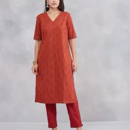fabindia Women Cotton Printed Kurta Set image 2