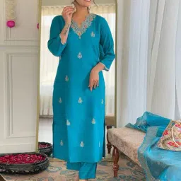 nyrika Self-Design Straight Kurta Set image 2
