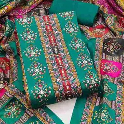 leeli peeri designer Women Embellished Unstitched Dress Material image 2