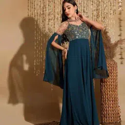 miss chase Maxi Length Embroidery Dress image 2