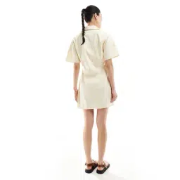 asos design Mini Twill Shirt Dress with Seaming Detail image 2