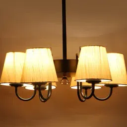 devansh LED Compatible Ceiling Hanging Chandelier image 2