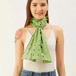 trend arrest Women Set of 2 Bloom & Dots Pattern Scarfs image 2